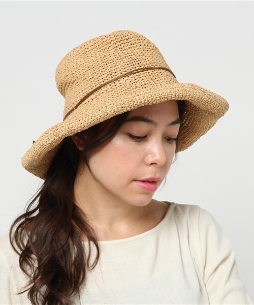 LBC（エルビーシー）の「ペーパーセーラーハット（ハット・レディース・ブラウン/ベージュ・ONE SIZE）」の3枚目の写真