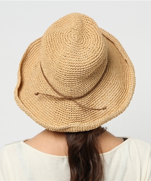 LBC（エルビーシー）の「ペーパーセーラーハット（ハット・レディース・ブラウン/ベージュ・ONE SIZE）」の5枚目の写真