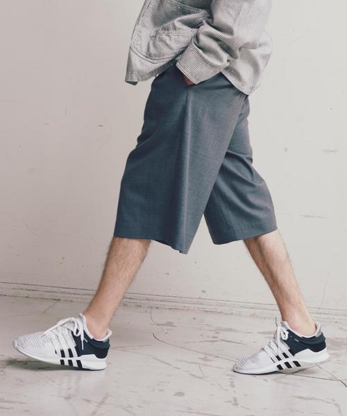 MONKEY TIME(モンキータイム)の「<monkey time> TW/TWL 6LEG WIDE SHORTS/ショーツ ◆(その他パンツ・メンズ・ブラック/グレー・MEDIUM/LARGE/SMALL)」の2枚目の写真