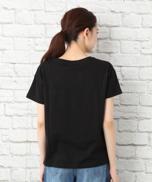 LEPSIM(レプシィム)の「アディコットポケットVネックTシャツSS 741827(Tシャツ/カットソー・レディース・ブラウン/ブラック/オフホワイト/トップグレー・LARGE/MEDIUM)」の10枚目の写真