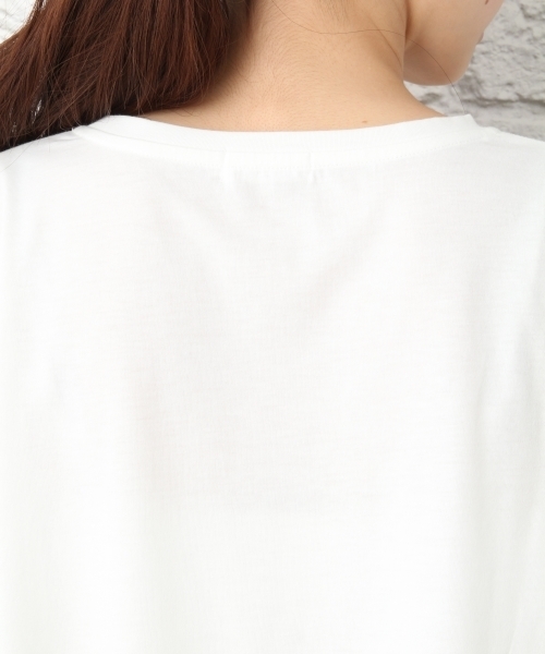 LEPSIM(レプシィム)の「ロゴシシュウヘンケイT/SS 749494(Tシャツ/カットソー・レディース・オフホワイト/トップグレー/ブラック・FREE)」の13枚目の写真