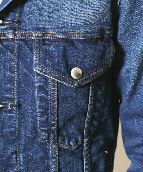 Magine（マージン）の「SHAVING STRETCH DENIM G-JKT TYPE 3RD