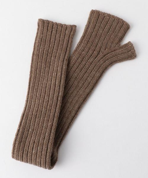 Another Edition(アナザーエディション)の「リブアームウォーマー(手袋・レディース・ベージュ/モカ・FREE)」の8枚目の写真