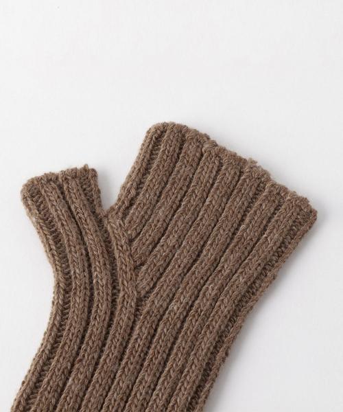 Another Edition(アナザーエディション)の「リブアームウォーマー(手袋・レディース・ベージュ/モカ・FREE)」の6枚目の写真