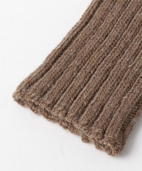 Another Edition(アナザーエディション)の「リブアームウォーマー(手袋・レディース・ベージュ/モカ・FREE)」の5枚目の写真