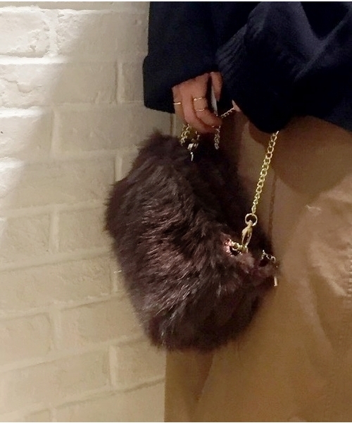 A part by(アパートバイ)の「FファースクエアBAG 770994 (ショルダーバッグ・レディース・ブラウン/レッド・FREE)」の2枚目の写真