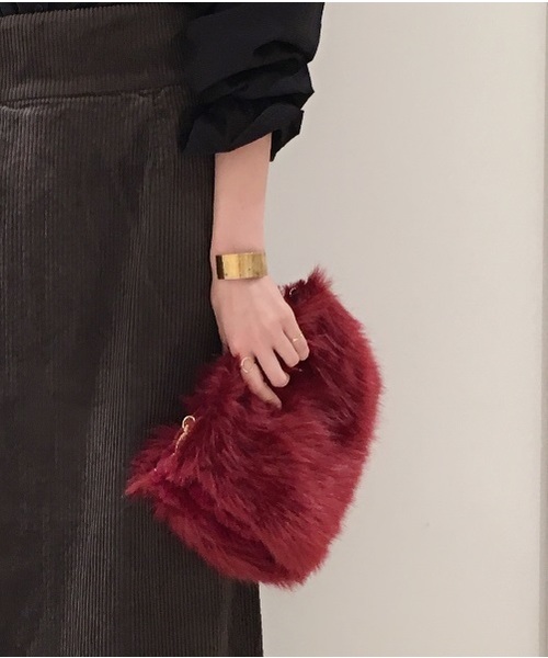 A part by(アパートバイ)の「FファースクエアBAG 770994 (ショルダーバッグ・レディース・ブラウン/レッド・FREE)」の12枚目の写真