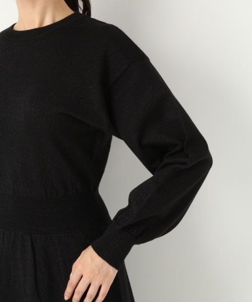 A part by(アパートバイ)の「12GラメキリカエCNワンピース 773439 (ワンピース・レディース・ブラック/ベージュ/グレー・FREE)」の14枚目の写真