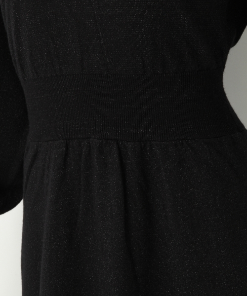 A part by(アパートバイ)の「12GラメキリカエCNワンピース 773439 (ワンピース・レディース・ブラック/ベージュ/グレー・FREE)」の7枚目の写真