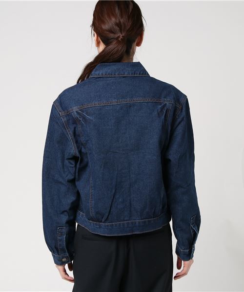 STYLEBLOCK（スタイルブロック）の「ダメージ加工デニムジャケット（デニムジャケット・レディース・ブルー・S/M/L/XL）」の8枚目の写真