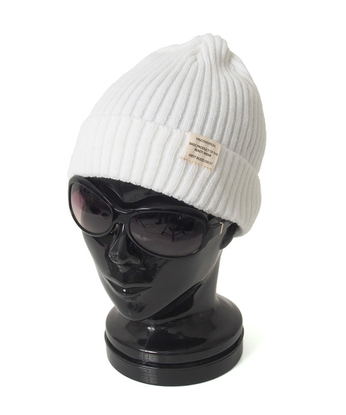 TopIsm（トップイズム）の「ユニセックス リブ編み ニットキャップ（ニットキャップ/ビーニー・メンズ・ブラック/グレー/チャコール/ネイビー/ホワイト/カーキ/ブラック系その他/グレー系その他/グレー系その他2/ブルー系その他/ホワイト系その他/グリーン系その他/ブラック系その他3/ブラック系その他2/その他7/その他3/その他4/その他5/その他2/その他1/その他6・F）」の2枚目の写真