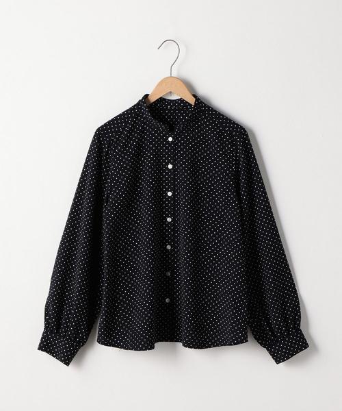 coen（コーエン）の「ドットプリントブラウス（シャツ/ブラウス・レディース・ネイビー・LARGE/MEDIUM）」の2枚目の写真