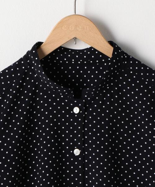 coen（コーエン）の「ドットプリントブラウス（シャツ/ブラウス・レディース・ネイビー・LARGE/MEDIUM）」の4枚目の写真