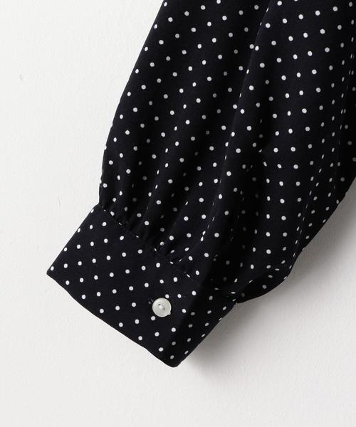 coen（コーエン）の「ドットプリントブラウス（シャツ/ブラウス・レディース・ネイビー・LARGE/MEDIUM）」の5枚目の写真