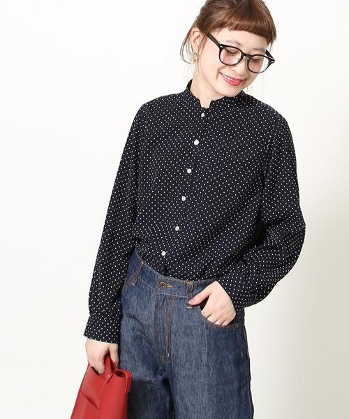 coen（コーエン）の「ドットプリントブラウス（シャツ/ブラウス・レディース・ネイビー・LARGE/MEDIUM）」の13枚目の写真