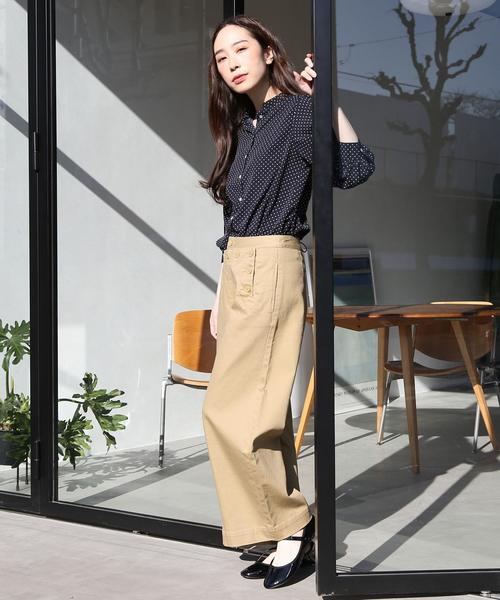 coen（コーエン）の「ドットプリントブラウス（シャツ/ブラウス・レディース・ネイビー・LARGE/MEDIUM）」の8枚目の写真