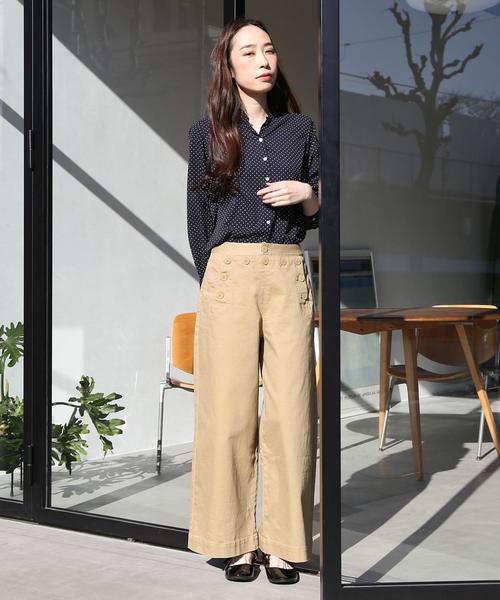 coen（コーエン）の「ドットプリントブラウス（シャツ/ブラウス・レディース・ネイビー・LARGE/MEDIUM）」の10枚目の写真