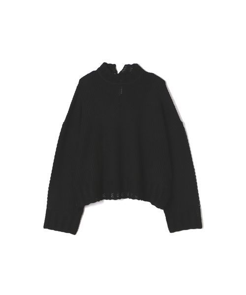 FREE'S MART(フリーズマート)の「透かし柄ハイネックニット(ニット/セーター・レディース・ブラック/ブルー/ホワイト・FREE)」の1枚目の写真