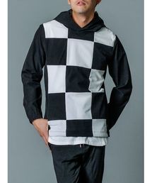 【REGIEVO】ブロッキングストレッチプルパーカー