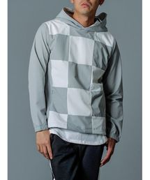 【REGIEVO】ブロッキングストレッチプルパーカー