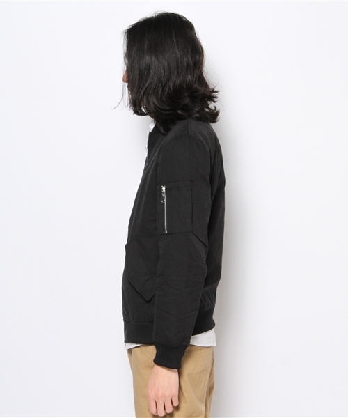 WEGO（ウィゴー）の「WEGO/MA－1ブルゾン（ブルゾン・メンズ・ブラック/ベージュ・MEDIUM/LARGE）」の4枚目の写真