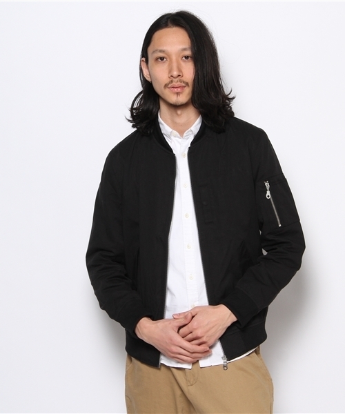 WEGO（ウィゴー）の「WEGO/MA－1ブルゾン（ブルゾン・メンズ・ブラック/ベージュ・MEDIUM/LARGE）」の6枚目の写真