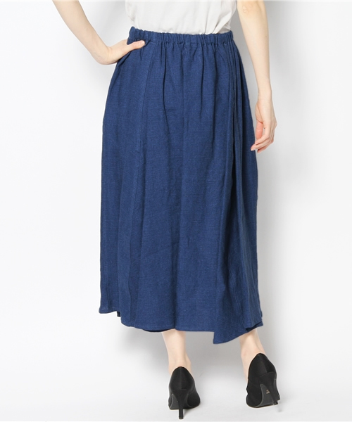 BEAMS BOY（ビームスボーイ）の「○O.IND ﾘﾈﾝｻｰｷｭﾗｰ（スカート・レディース・ブルー/ネイビー・ONE SIZE）」の3枚目の写真