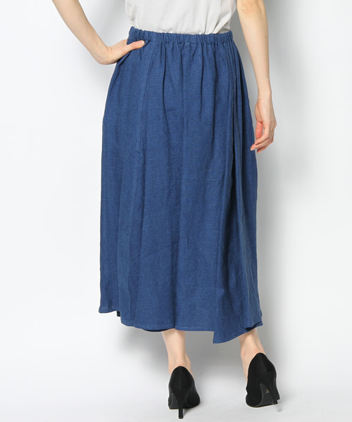 BEAMS BOY（ビームスボーイ）の「○O.IND ﾘﾈﾝｻｰｷｭﾗｰ（スカート・レディース・ブルー/ネイビー・ONE SIZE）」の11枚目の写真