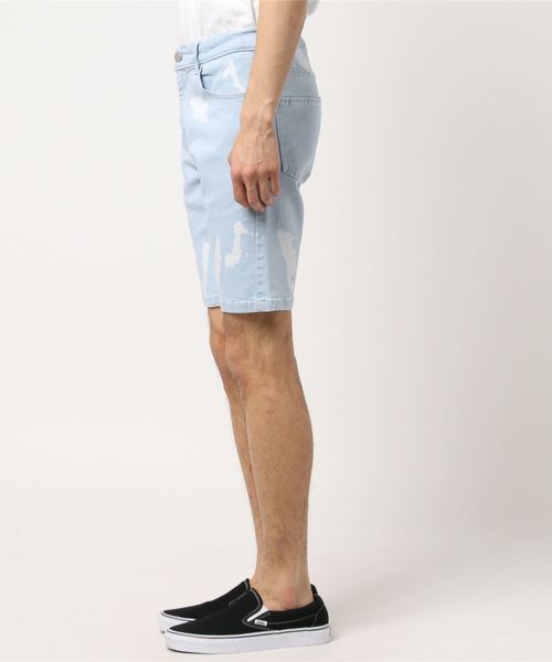 STYLEBLOCK（スタイルブロック）の「デニム迷彩柄ショートパンツ（デニムパンツ・メンズ・サックスブルー/カモフラージュ/ブルー・XL/M/L）」の4枚目の写真