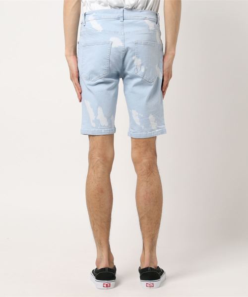 STYLEBLOCK（スタイルブロック）の「デニム迷彩柄ショートパンツ（デニムパンツ・メンズ・サックスブルー/カモフラージュ/ブルー・XL/M/L）」の5枚目の写真