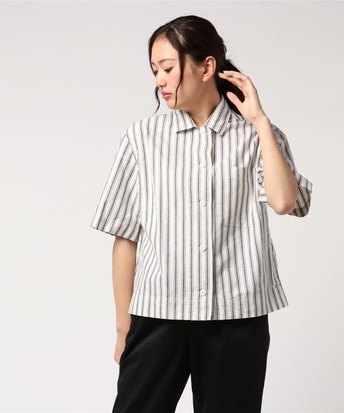 MHL.（エムエイチエル）の「YARN DYE COTTON LINEN（シャツ/ブラウス