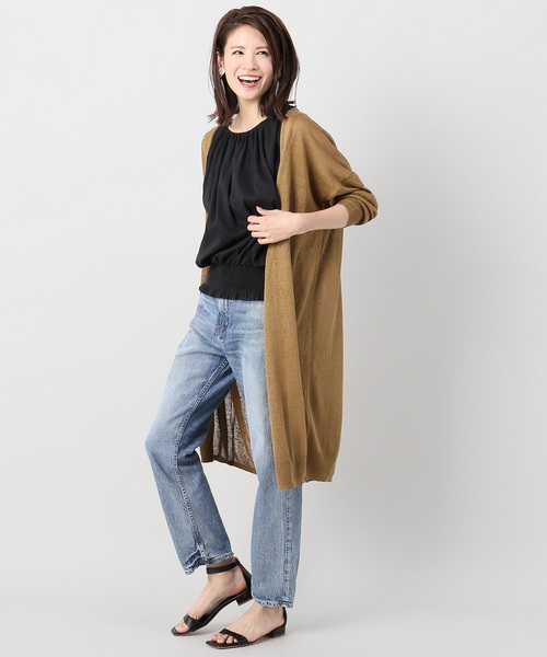 IENA -  【美品】イエナ取扱ブランドC.T.PLAGE ラクーンロングカーディガン イエナ取扱ブランドC.T.PLAGE ラクーンロングカーディガン