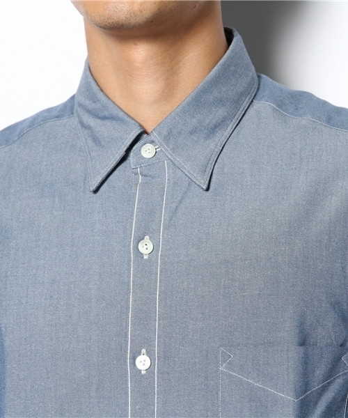 SUN/kakke（サンカッケー）の「INDIGO（シャツ/ブラウス・メンズ・ブルー/ネイビー・MEDIUM/SMALL）」の5枚目の写真