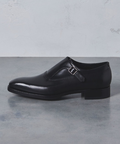 UNITED ARROWS（ユナイテッドアローズ）の「UABS レザー シングルモンクストラップ（ドレスシューズ・メンズ・ブラック・7/8h/9/6/8/7h/6h/9h）」の6枚目の写真