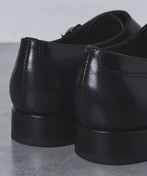 UNITED ARROWS（ユナイテッドアローズ）の「UABS レザー シングルモンクストラップ（ドレスシューズ・メンズ・ブラック・7/8h/9/6/8/7h/6h/9h）」の2枚目の写真