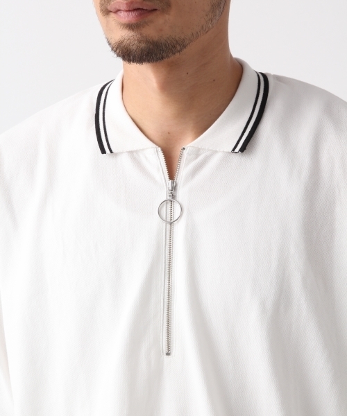 RAGEBLUE（レイジブルー）の「ハーフZIPポロシャツ/803718（ポロシャツ・メンズ・ブルー/ホワイト/ブラック/パープル・SMALL/MEDIUM/LARGE）」の10枚目の写真