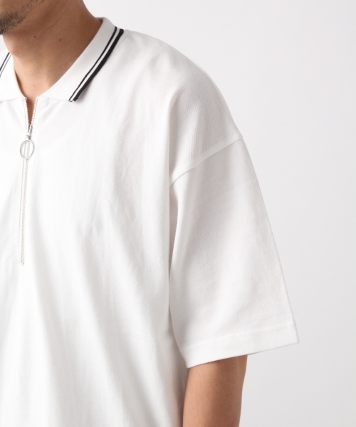 RAGEBLUE（レイジブルー）の「ハーフZIPポロシャツ/803718（ポロシャツ・メンズ・ブルー/ホワイト/ブラック/パープル・SMALL/MEDIUM/LARGE）」の11枚目の写真