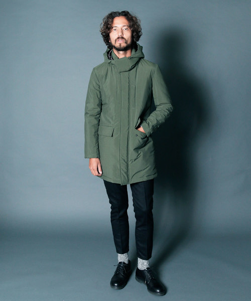 Magine（マージン）の「NYLON THINSULATE STAND HOOD COAT:ナイロン