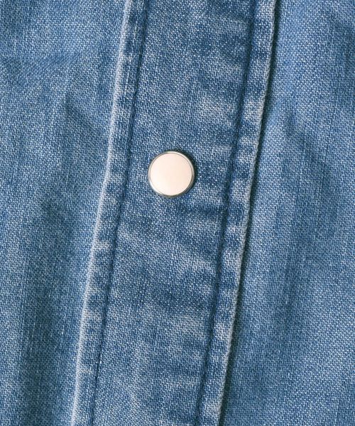 SHIPS JET BLUE（シップスジェットブルー）の「SHIPS JET BLUE: NEWデニムウエスタンシャツ（シャツ/ブラウス・メンズ・ライトブルー/ブルー・SMALL/MEDIUM/X-SMALL/LARGE）」の10枚目の写真