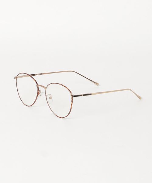 flower（フラワー）の「スリムフレームグラス（メガネ・レディース・ブラック/ブラウン・FREE）」の2枚目の写真