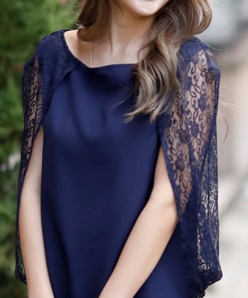 Doula Doula（ドゥーラドゥーラ）の「レースセットアップドレス（ドレス・レディース・ブラック/ベージュ/ネイビー/グレー・L/M）」の4枚目の写真