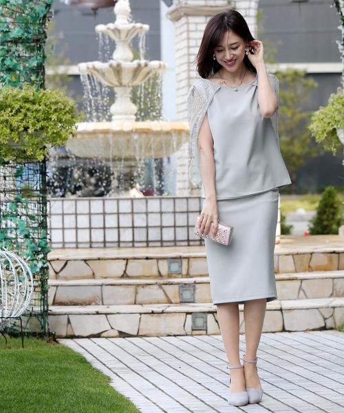 Doula Doula（ドゥーラドゥーラ）の「レースセットアップドレス（ドレス・レディース・ブラック/ベージュ/ネイビー/グレー・L/M）」の5枚目の写真