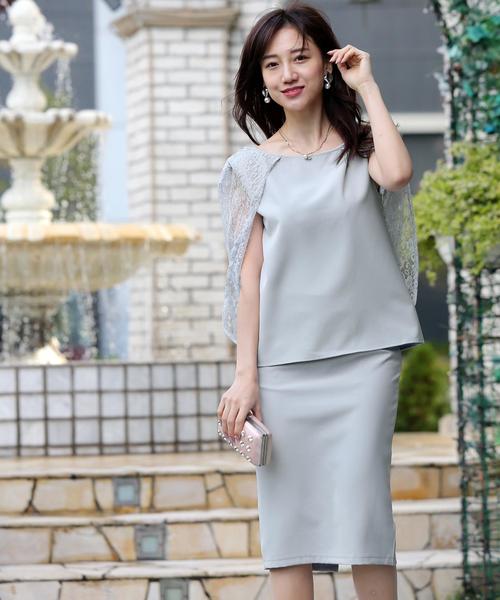 Doula Doula（ドゥーラドゥーラ）の「レースセットアップドレス（ドレス・レディース・ブラック/ベージュ/ネイビー/グレー・L/M）」の7枚目の写真