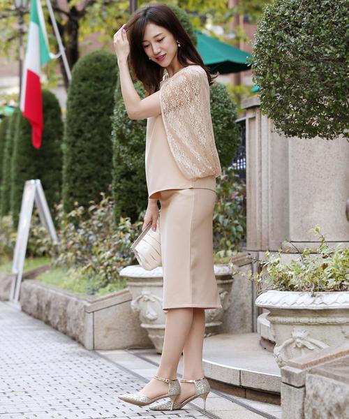 Doula Doula（ドゥーラドゥーラ）の「レースセットアップドレス（ドレス・レディース・ブラック/ベージュ/ネイビー/グレー・L/M）」の9枚目の写真