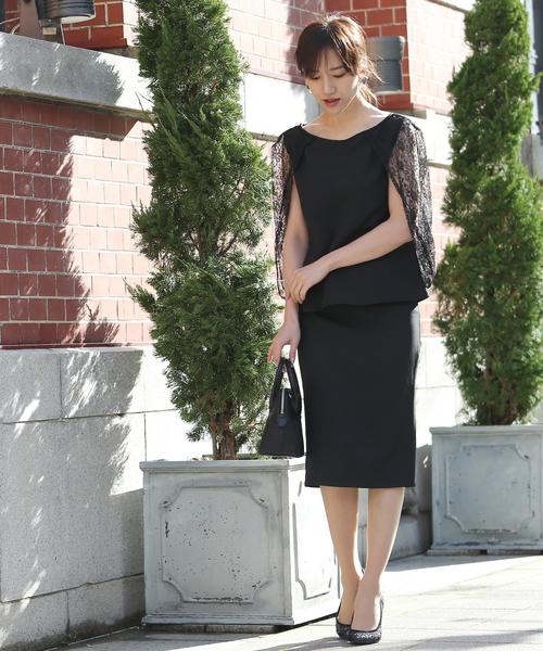 Doula Doula（ドゥーラドゥーラ）の「レースセットアップドレス（ドレス・レディース・ブラック/ベージュ/ネイビー/グレー・L/M）」の14枚目の写真