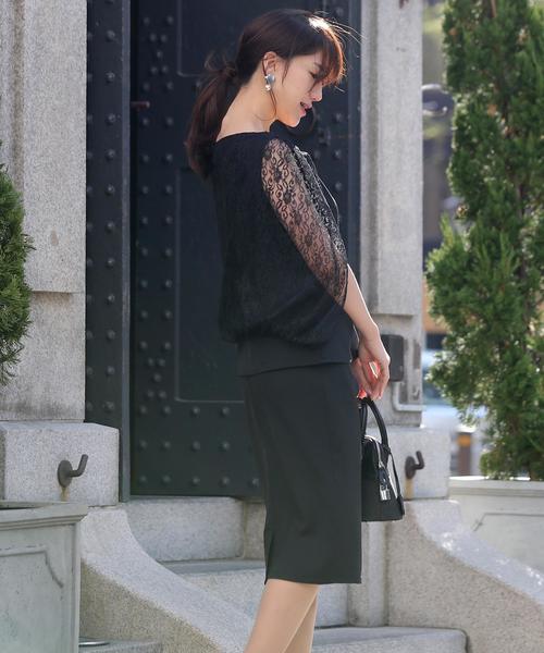 Doula Doula（ドゥーラドゥーラ）の「レースセットアップドレス（ドレス・レディース・ブラック/ベージュ/ネイビー/グレー・L/M）」の17枚目の写真