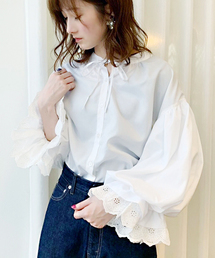 apres jour | 袖レースボリュームブラウス【ZOZOTOWN限定アイテム】(シャツ/ブラウス)