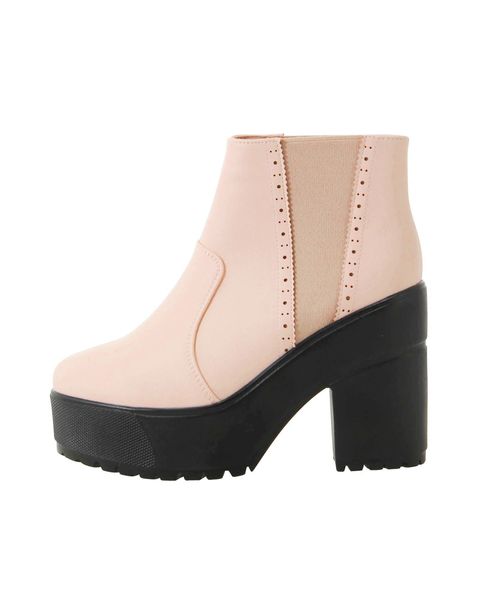 dazzlin（ダズリン）の「サイドゴアブーツ（ブーツ・レディース・ピンク/アイボリー・SMALL/MEDIUM/LARGE）」の18枚目の写真