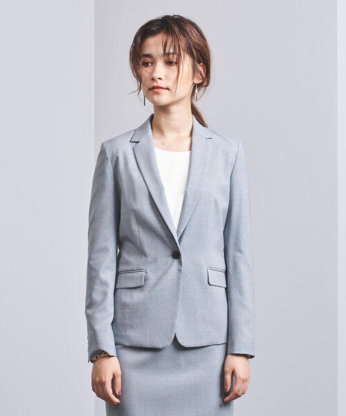 UNITED ARROWS（ユナイテッドアローズ）の「UPCB NEO-ST テーラードジャケット◆（テーラードジャケット・レディース・ライトグレー/ブラック・36/34/40/38）」の4枚目の写真