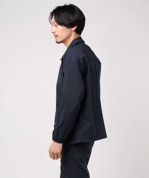 WEGO(ウィゴー)の「WEGO/DRY-MIXコーチジャケット(ブルゾン・メンズ・ブラック/ネイビー・MEDIUM/LARGE)」の3枚目の写真